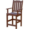 Highwood Usa Highwood® Synthetic Wood Lehigh Counter Height Dining Chair With Arms, Weathered Acorn AD-CHCL2-ACE